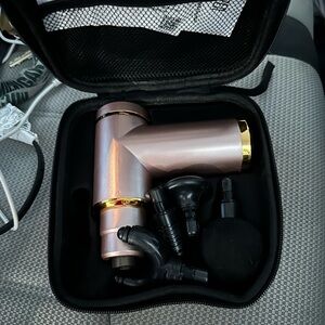 Rose Gold Massage Gun with Attachments